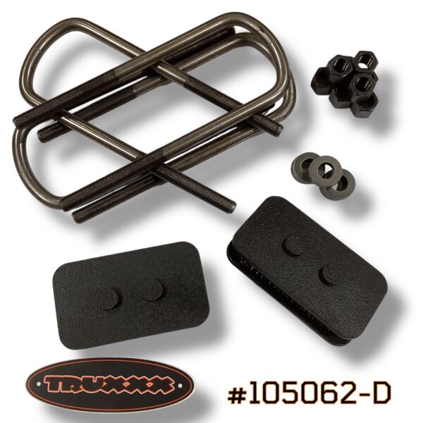 Truxxx 105062-D 0.5-inch or 1.5-inch rear lowering kit for 2024–2026 Ford F-150 Tremor, featuring heavy-duty steel construction.