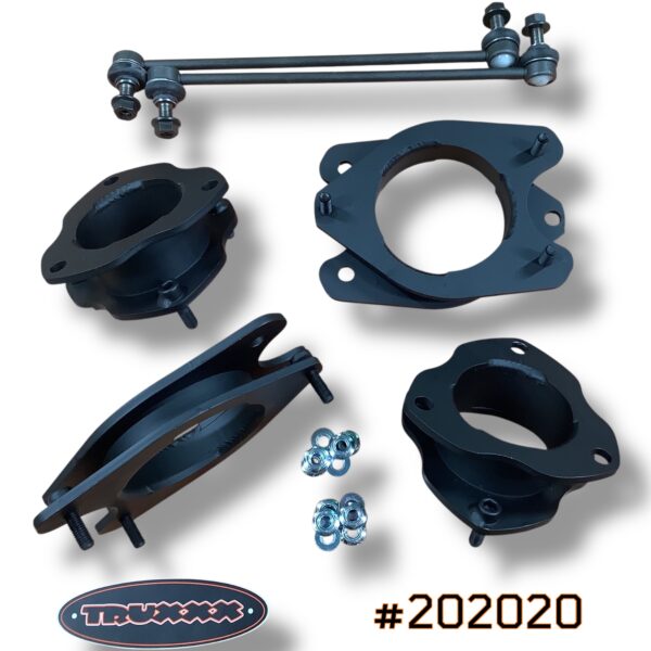 Truxxx 2.0 inch front and 2.0 inch rear lift kit for 2005-2015 Honda Ridgeline part 202020 with shorter sway bar links.