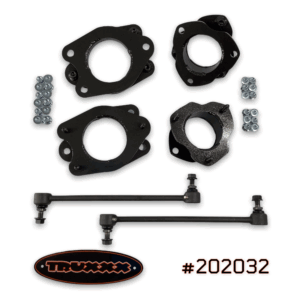 Product photo of #202032 50.8mm & 44.5mm leveling lift kit built from North American Steel for Honda Pilot & Passport.