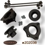 Product image of part #202038 38mm (1.5-inch) front and rear lift kit engineered from North American Steel for the 2026 Honda Passport TrailSport.