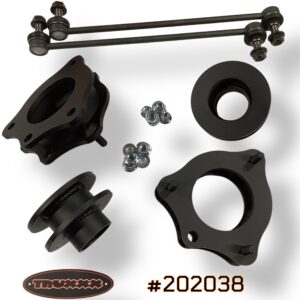 Product image of part #202038 38mm (1.5-inch) front and rear lift kit engineered from North American Steel for the 2026 Honda Passport TrailSport.