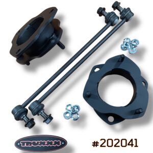 Truxxx 1.5 inch front leveling kit for Honda Ridgeline (2017-2026) and Honda Pilot (2016-2022) with included shorter sway bar links.