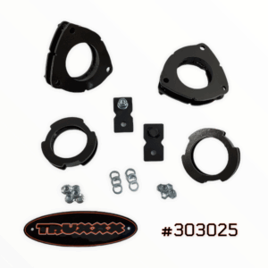 Truxxx 1.5 inch front and 0.75 inch rear lift kit for 2022-2026 Hyundai Santa Cruz part 303025. Standard trims only