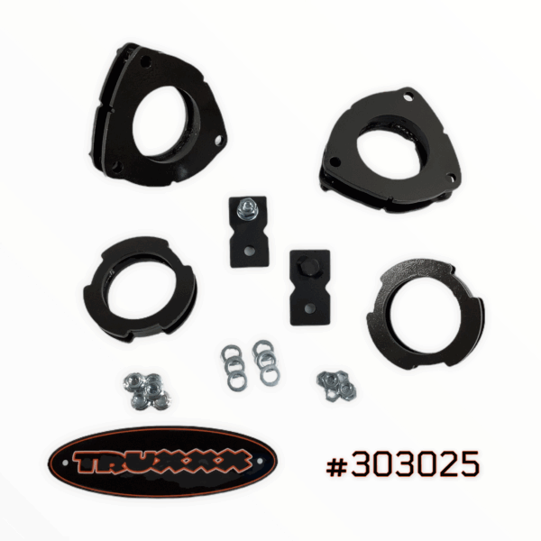 Truxxx 1.5 inch front and 0.75 inch rear lift kit for 2022-2026 Hyundai Santa Cruz part 303025. Standard trims only