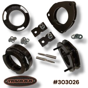 Truxxx 1.75 inch front and 1.0 inch rear lift kit for 2022-2026 Hyundai Santa Cruz part 303026 with shock extensions