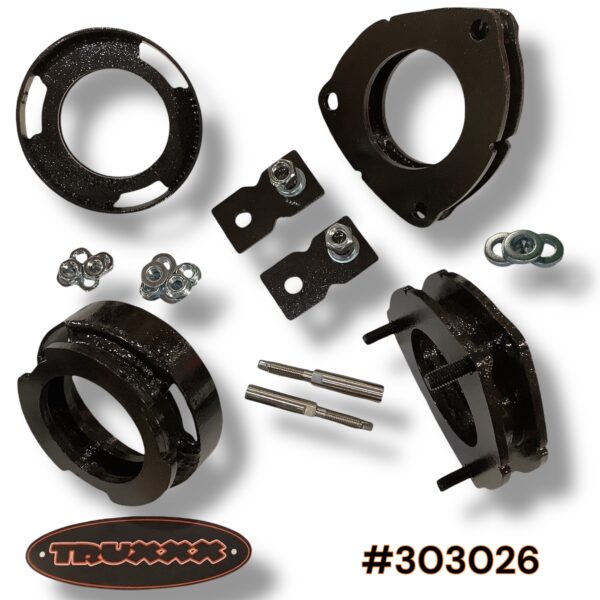 Truxxx 1.75 inch front and 1.0 inch rear lift kit for 2022-2026 Hyundai Santa Cruz part 303026 with shock extensions