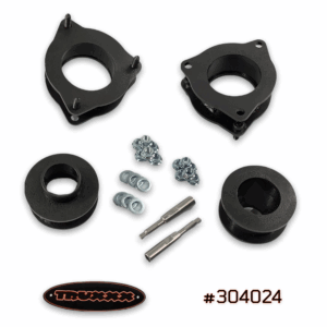 Truxxx 2.0 inch front and rear lift kit for 2019-2023 Kia Seltos and Hyundai Kona AWD with shock shaft extensions