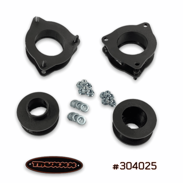 304025.png Truxxx 2.0 inch front and rear lift kit for 2019-2023 Kia Seltos and Hyundai Kona AWD - High-strength steel spacers with durable coating.
