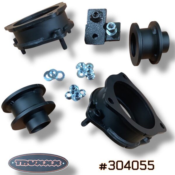 #304055 Truxxx 304055 2.0-inch front and rear lift kit for 2023-2026 Kia Sportage and 2022-2026 Hyundai Tucson - High-strength steel spacers.