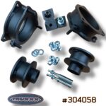 Truxxx 304058 2.0-inch front and rear lift kit with shock shaft extensions for 2023-2026 Kia Sportage and 2022-2026 Hyundai Tucson AWD - High-strength steel.