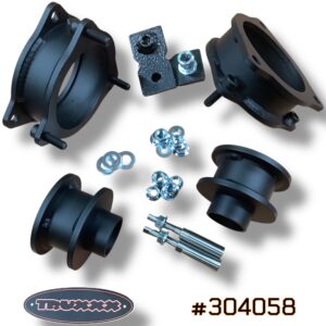 Truxxx 304058 2.0-inch front and rear lift kit with shock shaft extensions for 2023-2026 Kia Sportage and 2022-2026 Hyundai Tucson AWD - High-strength steel.