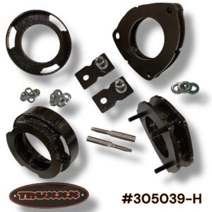Truxxx Canada 305039-H 1.5 inch front and 1.25 inch rear lift kit for Kia Sorento HEV and PHEV, made from North American steel with shock extensions to preserve factory ride quality.