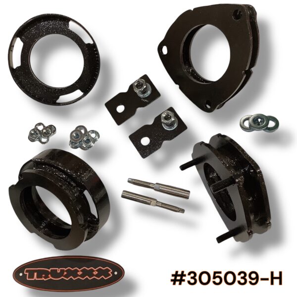 Truxxx Canada 305039-H 1.5 inch front and 1.25 inch rear lift kit for Kia Sorento HEV and PHEV, made from North American steel with shock extensions to preserve factory ride quality.
