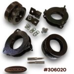 Truxxx 306020 2.0-inch front and rear lift kit for 2023-2026 Kia Telluride X-Line and X-Pro featuring steel spacers and shock shaft extensions