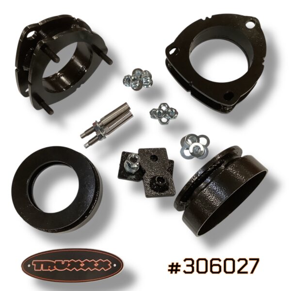 Truxxx 1.5 inch front and 1.0 inch rear lift kit for 2026 Hyundai Palisade part 306027 with shock shaft extensions.