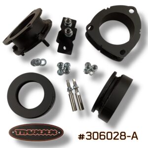 Truxxx 1.75 inch front and 1.0 inch rear lift kit for 2026 Hyundai Palisade Hybrid part 306028-A with shock shaft extensions. Not for XRT.