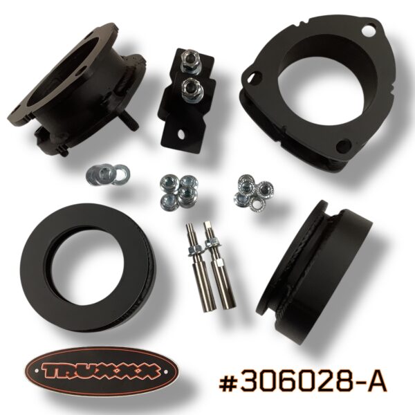 Truxxx 1.75 inch front and 1.0 inch rear lift kit for 2026 Hyundai Palisade Hybrid part 306028-A with shock shaft extensions. Not for XRT.
