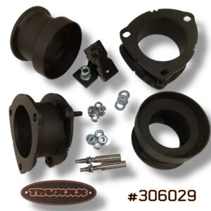 Truxxx 2.5 inch front and 2.5 inch rear lift kit for 2026 Hyundai Palisade part 306029 with shock shaft extensions.