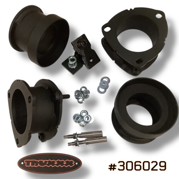 Truxxx 2.5 inch front and 2.5 inch rear lift kit for 2026 Hyundai Palisade part 306029 with shock shaft extensions.
