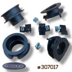 Truxxx 307017 2 inch front and rear lift kit for 2020-2026 Kia Carnival FWD, featuring laser-cut steel spacers and high-tensile hardware.