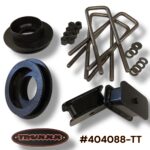 Truxxx 404088-TT 2 inch front and rear lift kit for 2003-2026 Chevy Express/GMC Savana 2500/3500 8-lug vans, universal fit for all spring sizes.