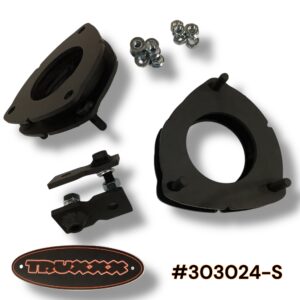 Truxxx 1.25 inch front leveling kit for 2022-2026 Hyundai Santa Cruz part 303024-S featuring steel strut spacers and mounting hardware