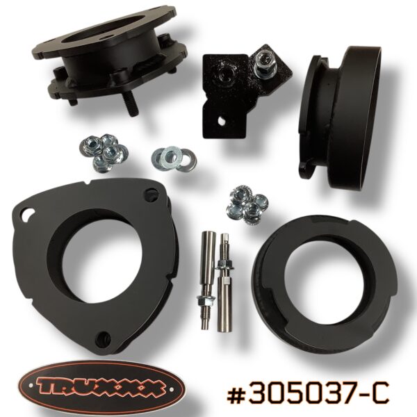 Truxxx 305037-C heavy-duty 1.75 inch front and 1.25 inch rear lift kit for loaded Santa Fe XRT