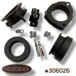Truxxx 1.75 inch front and 1.5 inch rear lift kit for 2026 Hyundai Palisade part 306026 including steel spacers and shock shaft extensions.