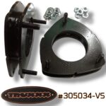 Truxxx 1.0-inch front leveling kit #305034-VS for 2024-2026 Hyundai Santa Fe, featuring two precision-engineered laser-cut steel spacers and high-grade mounting hardware.