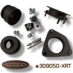 Truxxx 309050-XRT 1.5-inch front and 1.5-inch rear lift kit for 2025-2026 Hyundai Ioniq 5 XRT featuring high-strength steel strut and spring spacers with rear shock shaft extensions.