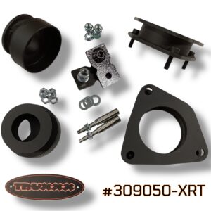 Truxxx 309050-XRT 1.5-inch front and 1.5-inch rear lift kit for 2025-2026 Hyundai Ioniq 5 XRT featuring high-strength steel strut and spring spacers with rear shock shaft extensions.