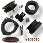 Truxxx #306030 suspension lift kit for 2027 Kia Telluride X-Pro & X-Line, featuring laser-cut North American Mill Certified Steel spacers and precision-engineered shock shaft extensions.