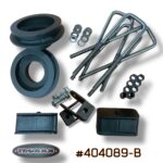 Truxxx 404089-B 2.5 inch front and rear lift kit for 2003-2026 Chevy Express and GMC Savana dually vans made with North American steel.