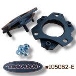Truxxx #105062-E 1.5-inch front lift kit for the Ford Tremor, designed to eliminate factory rake while maintaining a functional stance for towing and hauling. Shown are the durable-coated steel spacers and grade-specific hardware that allow for larger tire clearance without compromising Tremor-specific shock tuning.