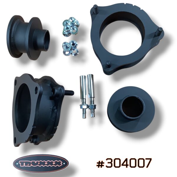 #304007 Product photo of #304007 2"(50.8mm) uniform lift kit with shock shaft extensions built from North American Steel for Seltos AWD.